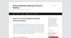 Desktop Screenshot of goldenbearmassage.com