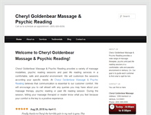 Tablet Screenshot of goldenbearmassage.com